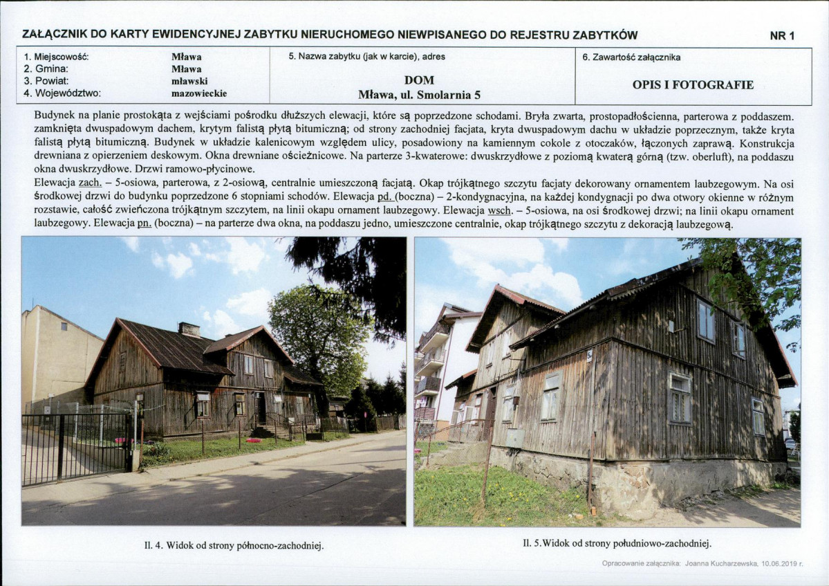 Karta obiektu niewpisanego do rejestru, skan nr 3