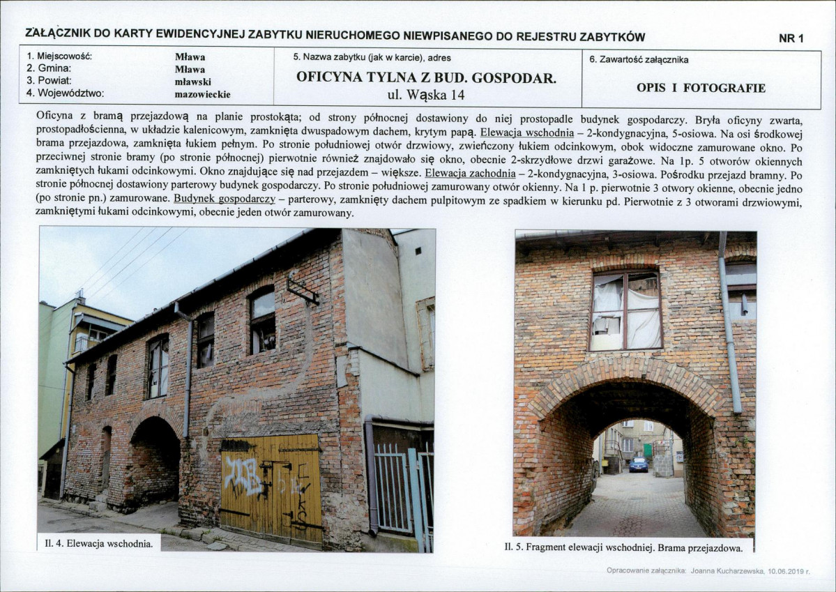 KEZN - Karta obiektu niewpisanego do rejestru, skan nr 3