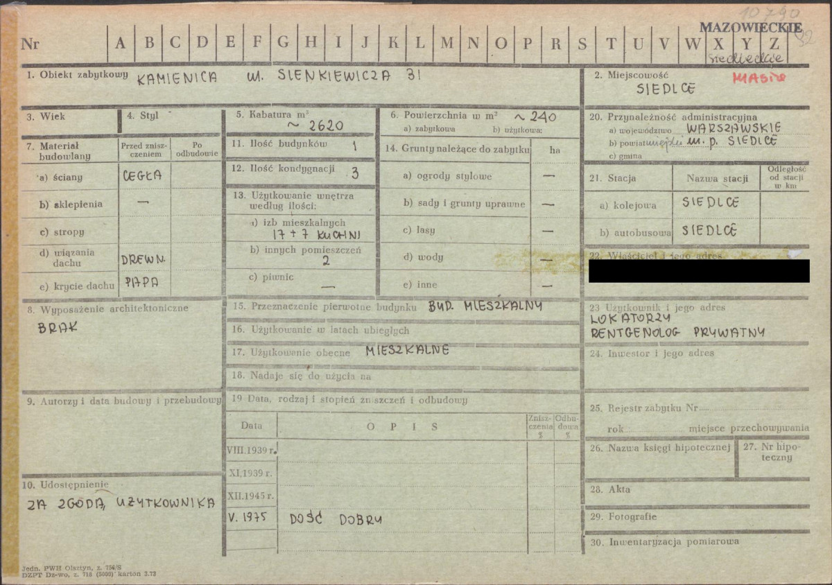 KZ - Karta zielona, skan nr 1