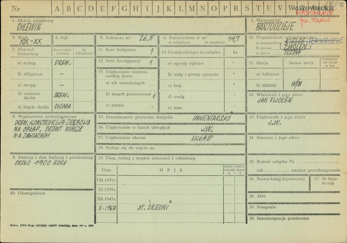 Karta zielona, skan nr 1