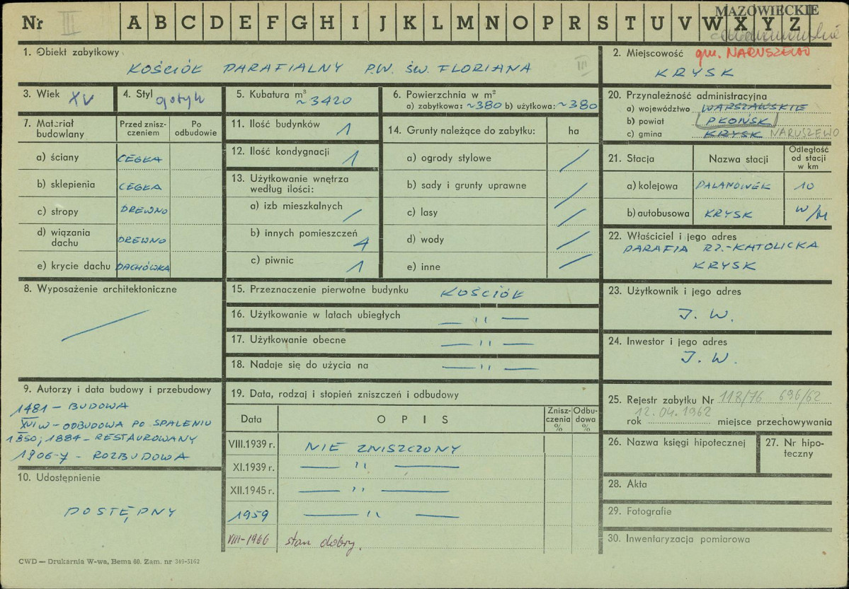 Karta zielona, skan nr 1