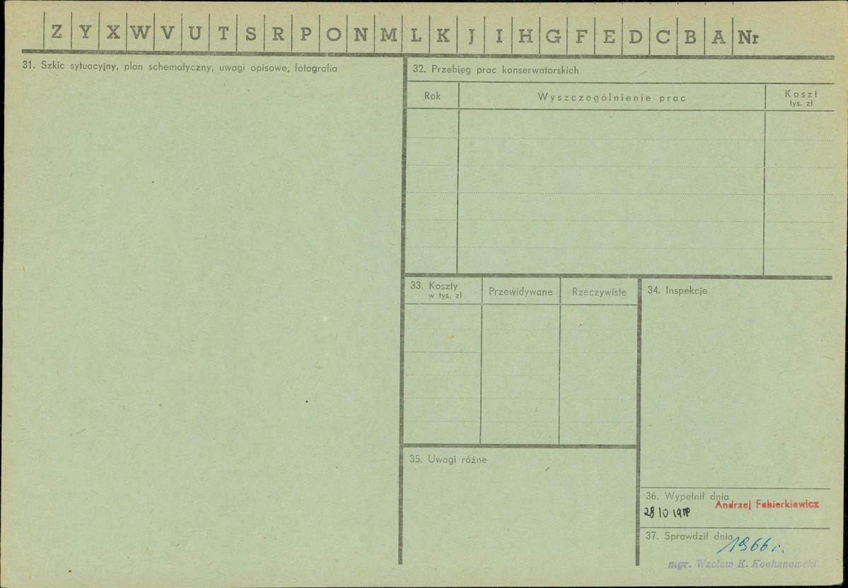 Karta zielona, skan nr 2