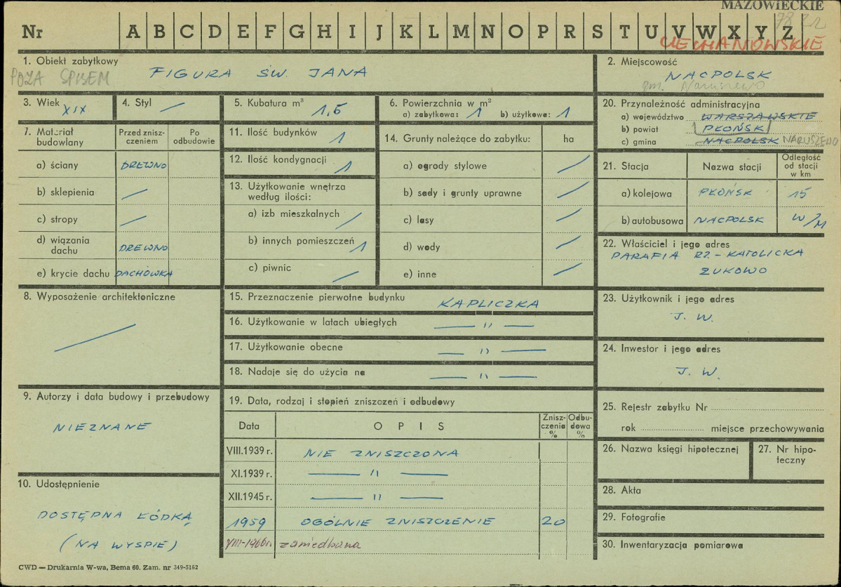 KZ - Karta zielona, skan nr 1