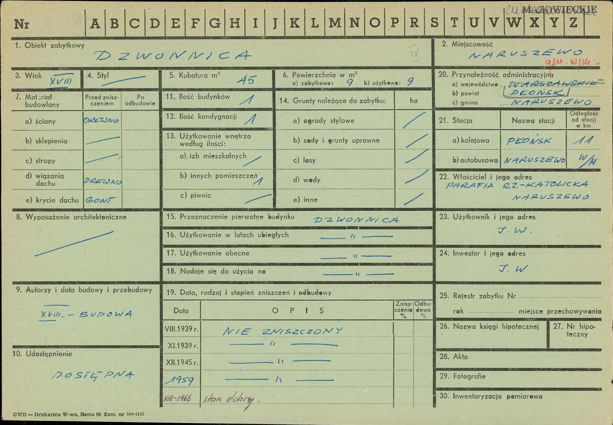 Karta zielona, skan nr 1