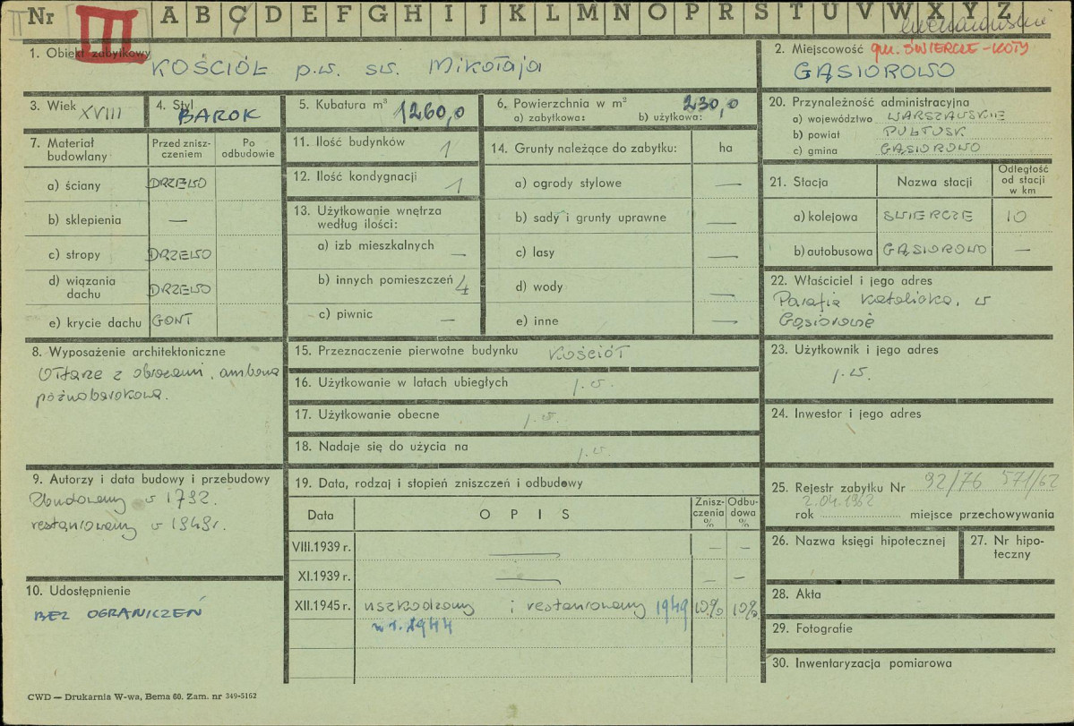 KZ - Karta zielona, skan nr 1
