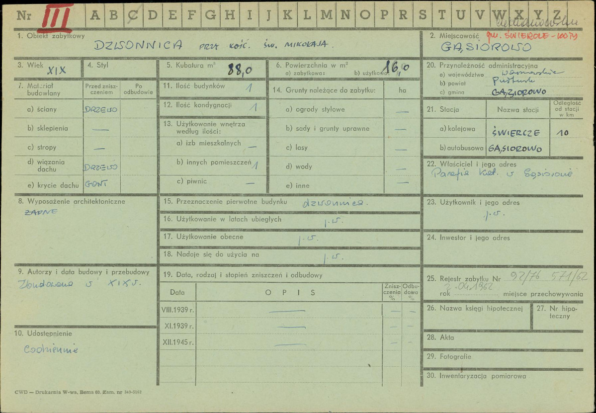 KZ - Karta zielona, skan nr 1