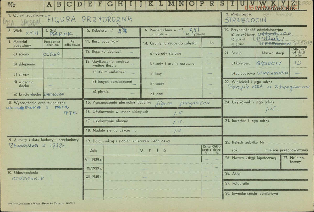 KZ - Karta zielona, skan nr 1