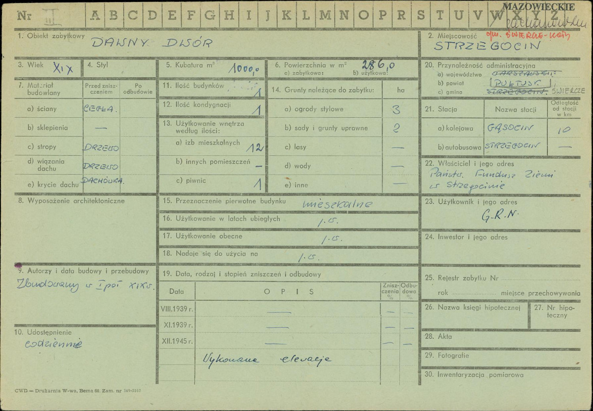 KZ - Karta zielona, skan nr 1