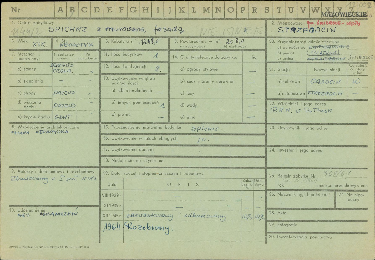 KZ - Karta zielona, skan nr 1