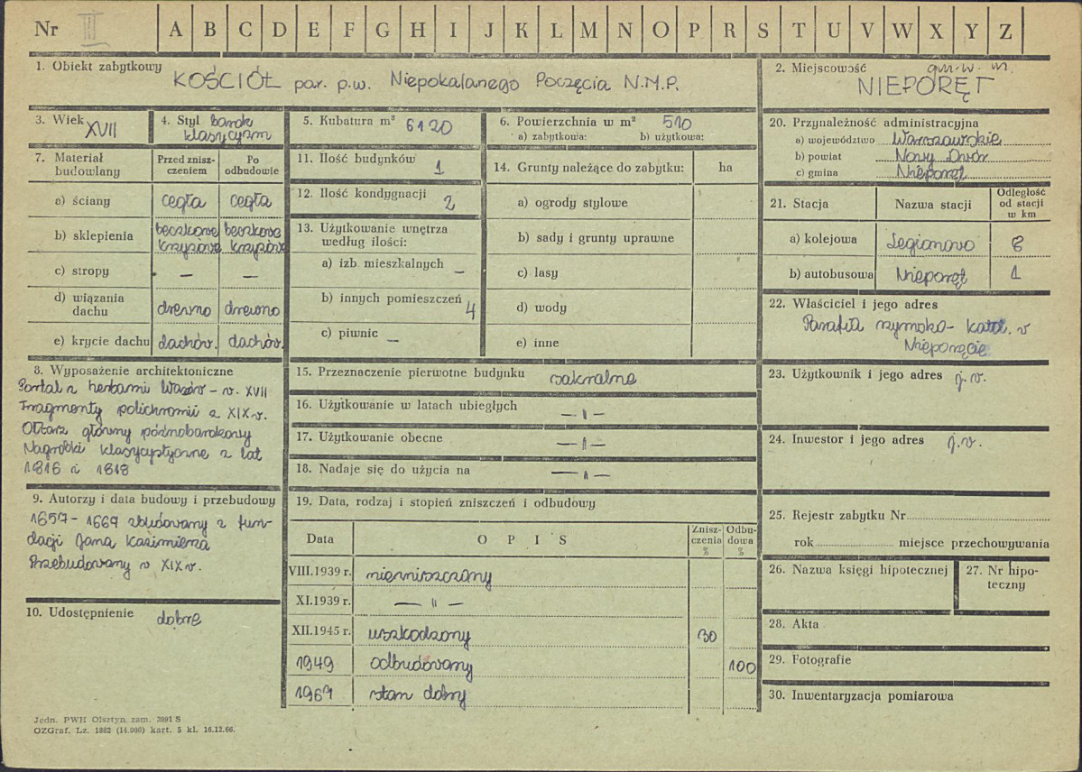 KZ - Karta zielona, skan nr 1