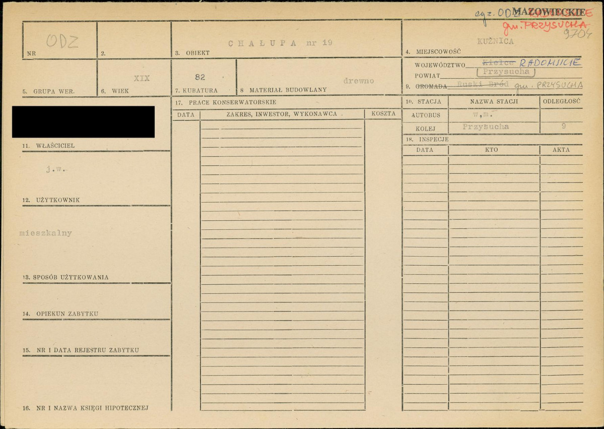 KZ - Karta zielona, skan nr 1