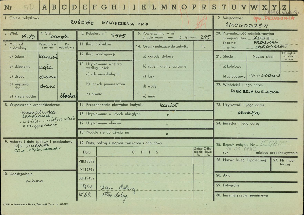 KZ - Karta zielona, skan nr 1