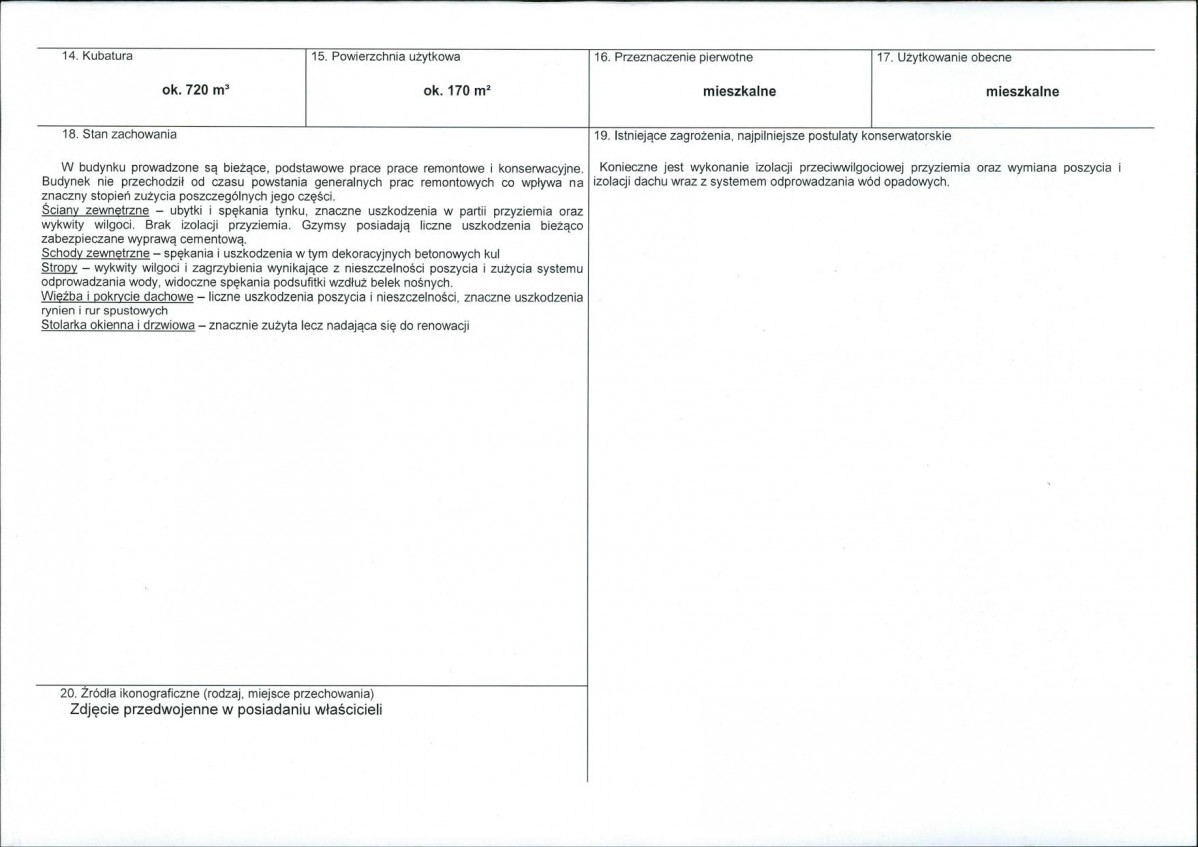 KEZN - Karta obiektu niewpisanego do rejestru, skan nr 3