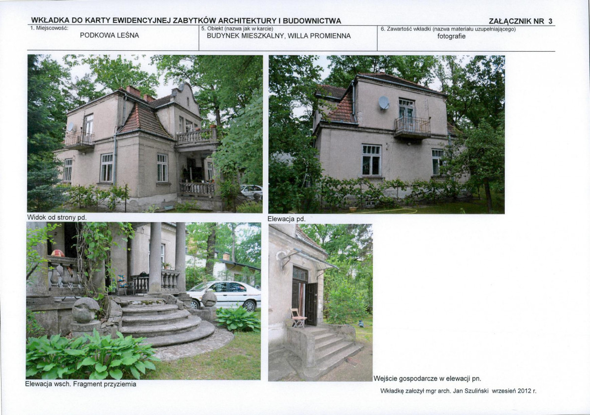 KEZN - Karta obiektu niewpisanego do rejestru, skan nr 9