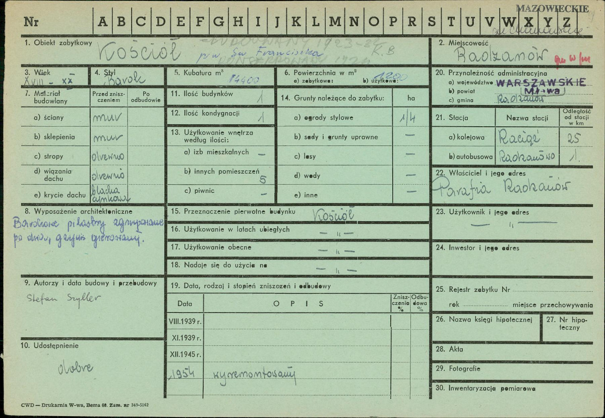 Karta zielona, skan nr 1