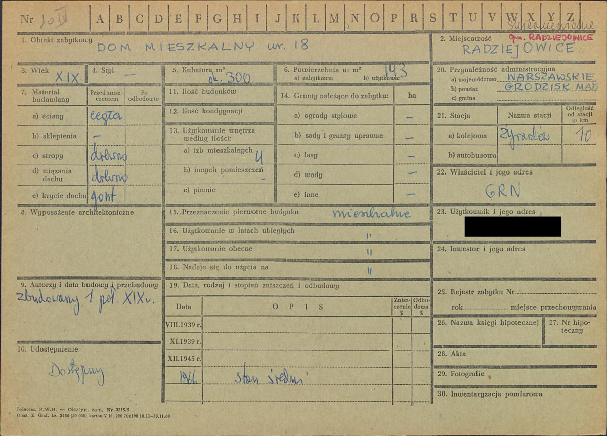 KZ - Karta zielona, skan nr 1