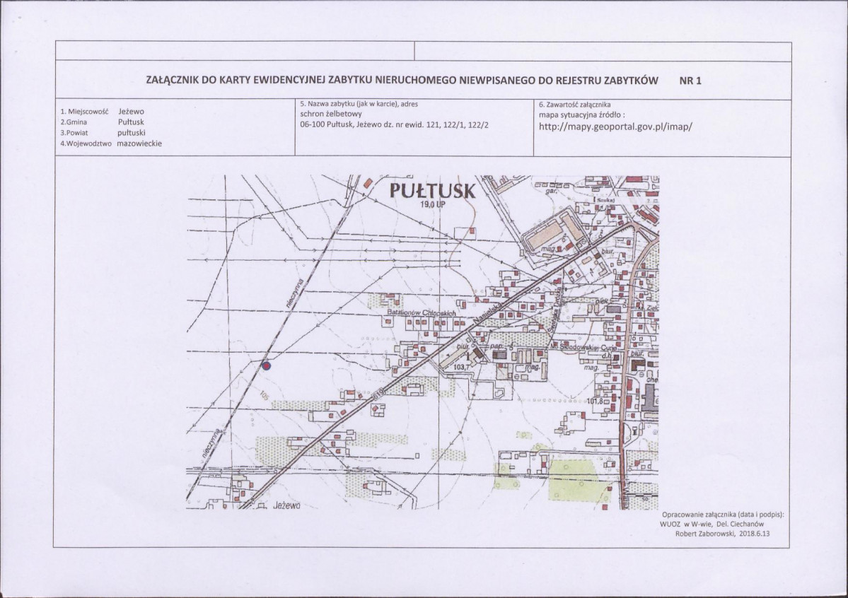 KEZN - Karta obiektu niewpisanego do rejestru, skan nr 3