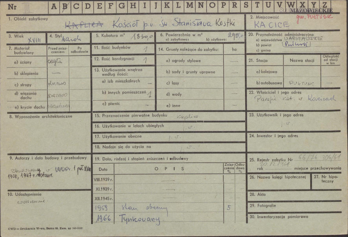 KZ - Karta zielona, skan nr 1