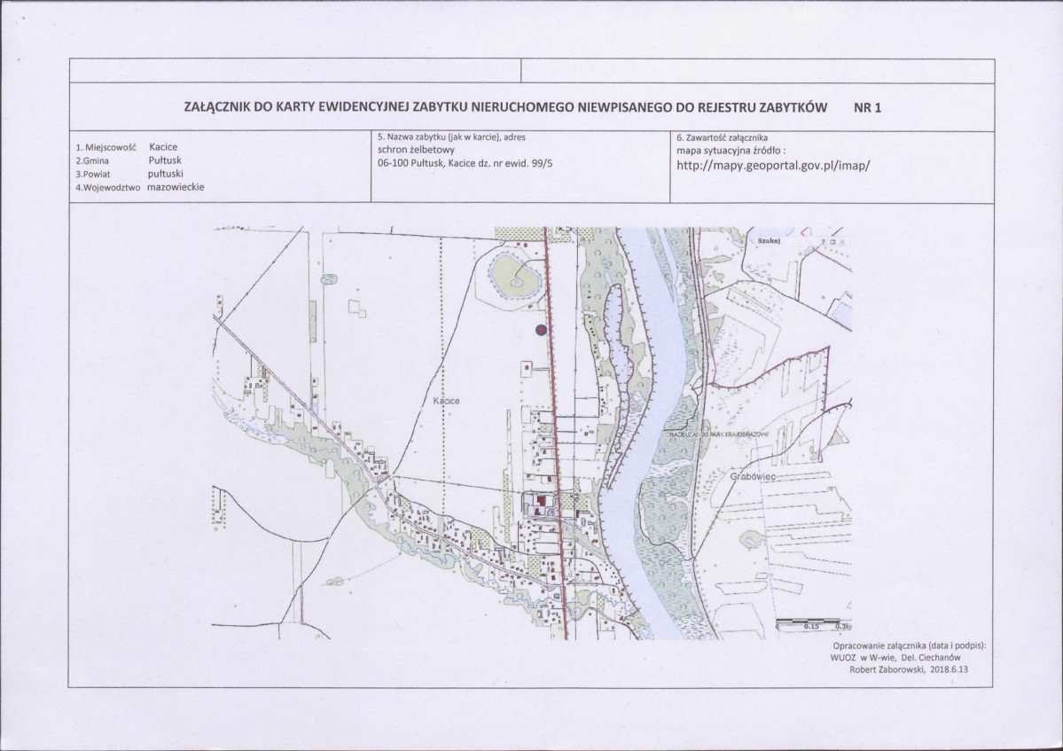 KEZN - Karta obiektu niewpisanego do rejestru, skan nr 3