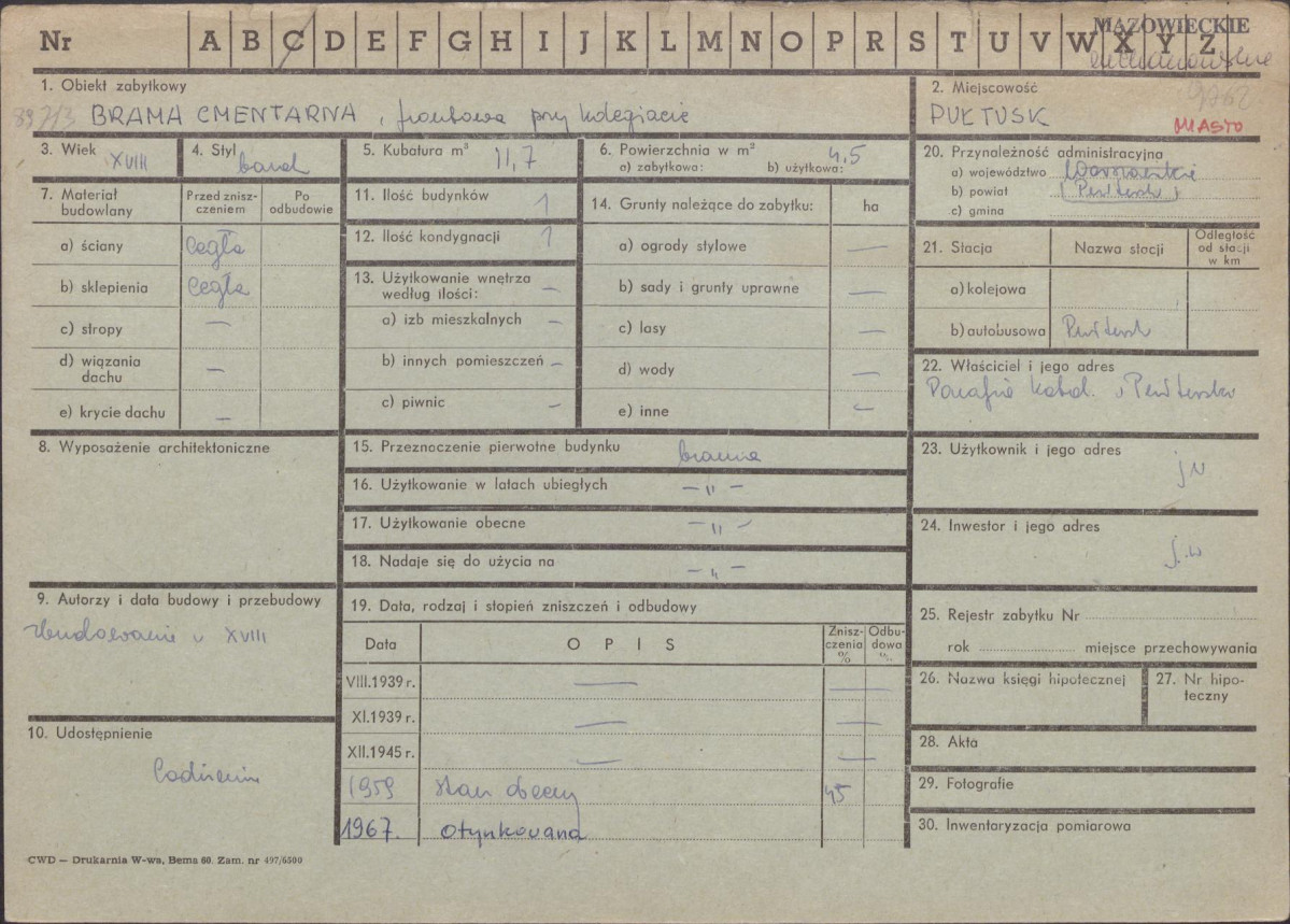 KZ - Karta zielona, skan nr 1