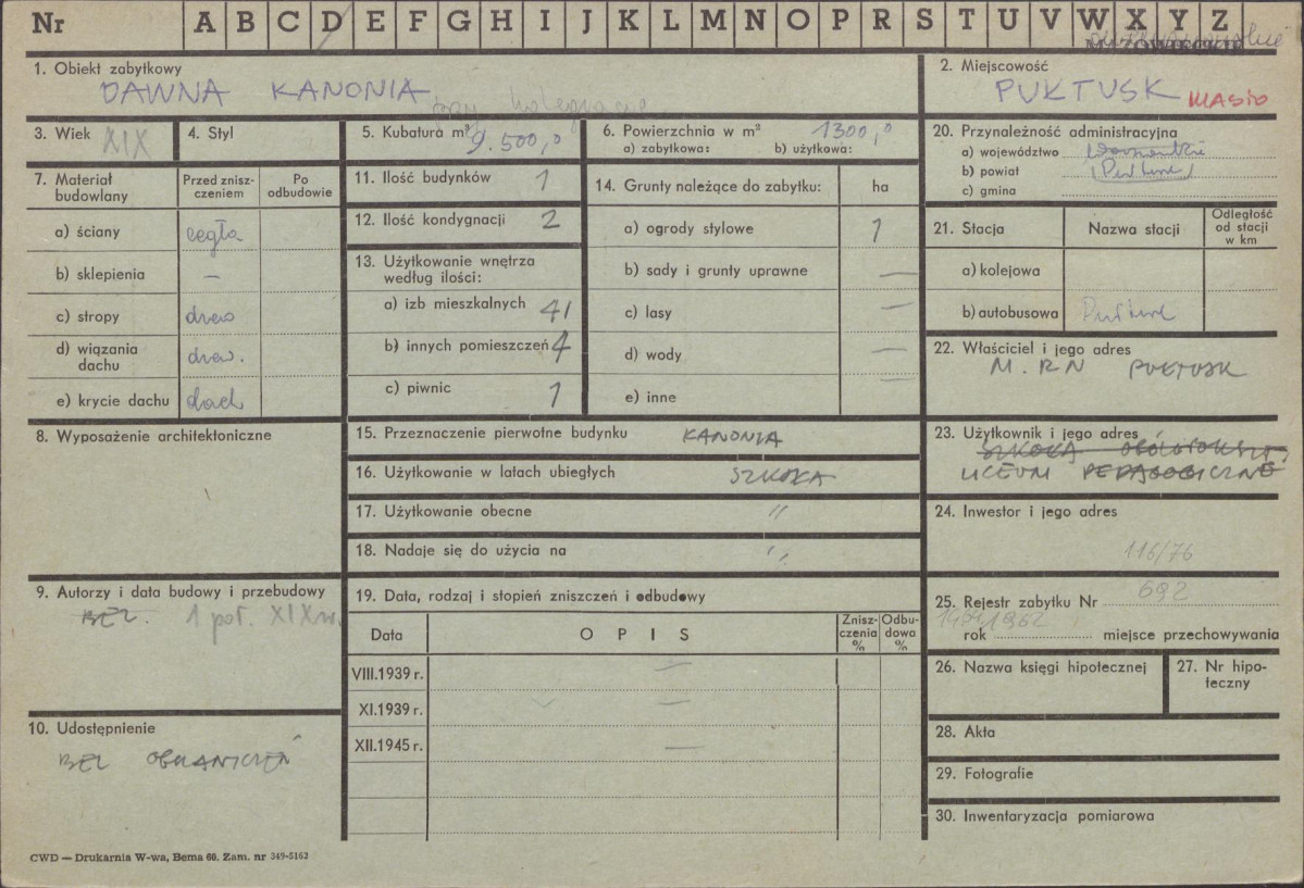 KZ - Karta zielona, skan nr 1