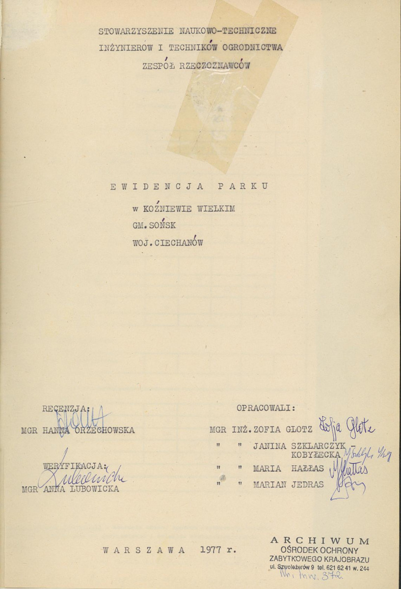 EP - Ewidencja parkowa, skan nr 6