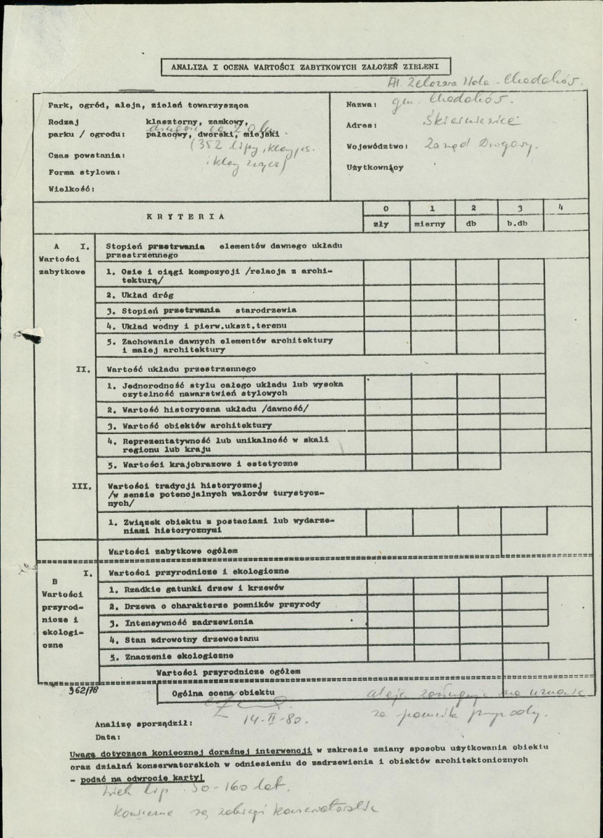 Ewidencja parkowa, skan nr 3