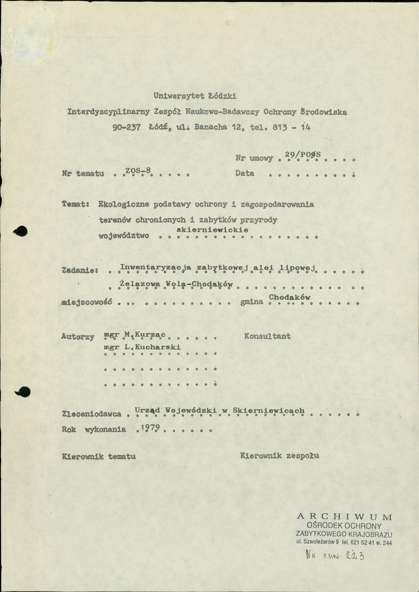 Ewidencja parkowa, skan nr 4