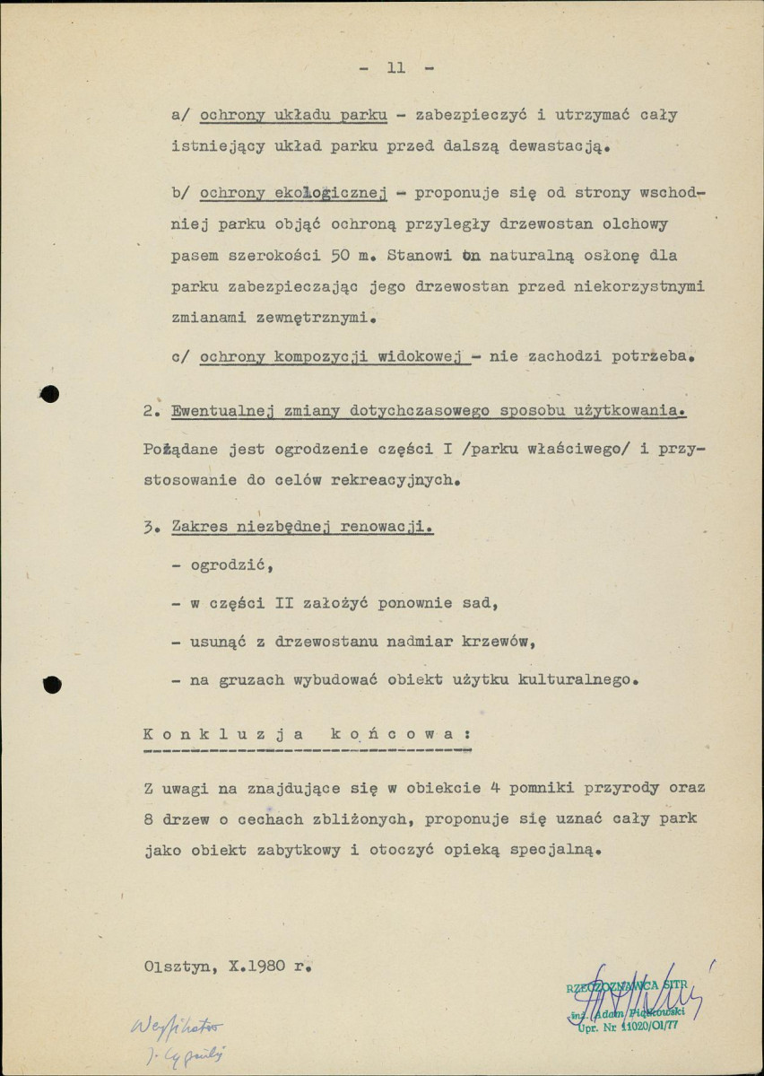 Ewidencja parkowa, skan nr 19