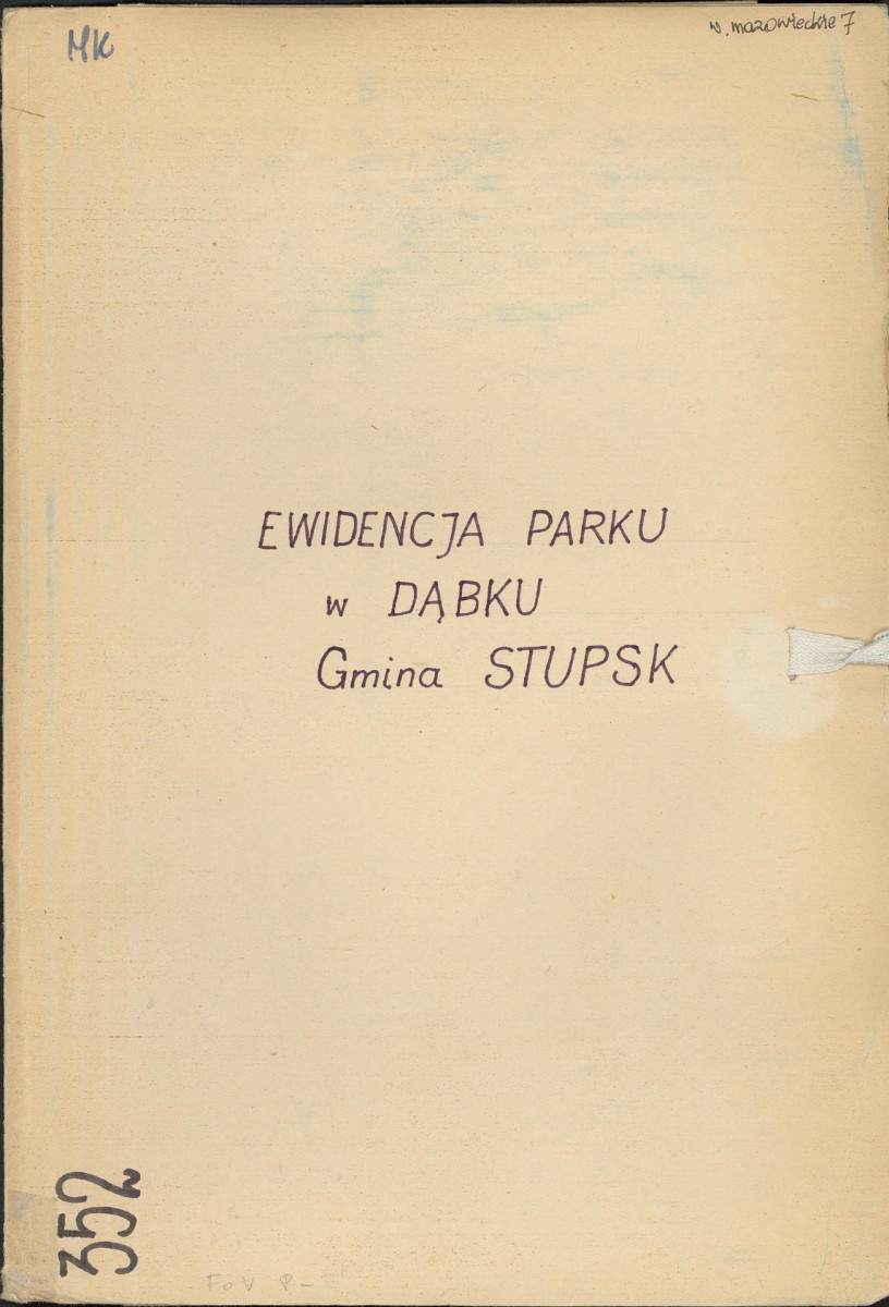 Ewidencja parkowa, skan nr 1