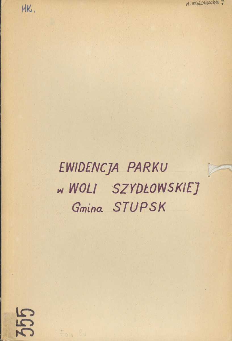 Ewidencja parkowa, skan nr 1