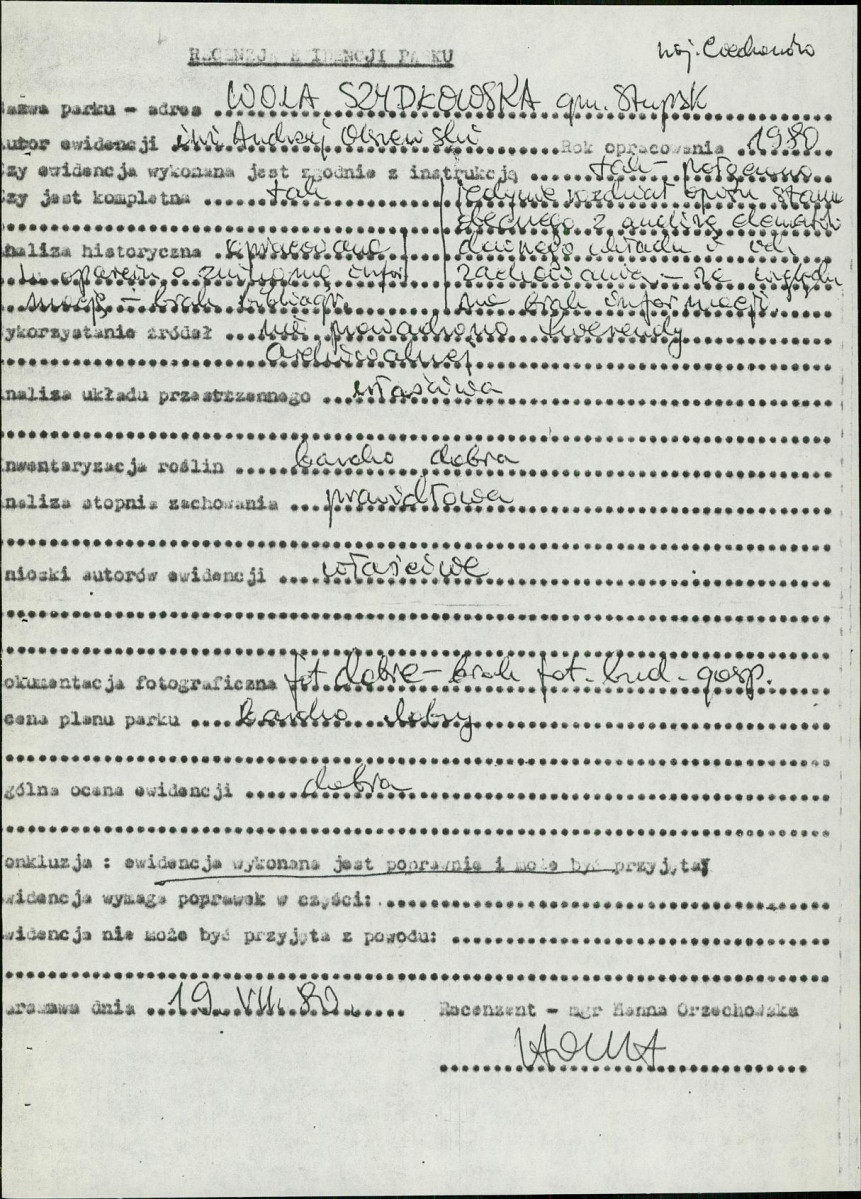 Ewidencja parkowa, skan nr 6