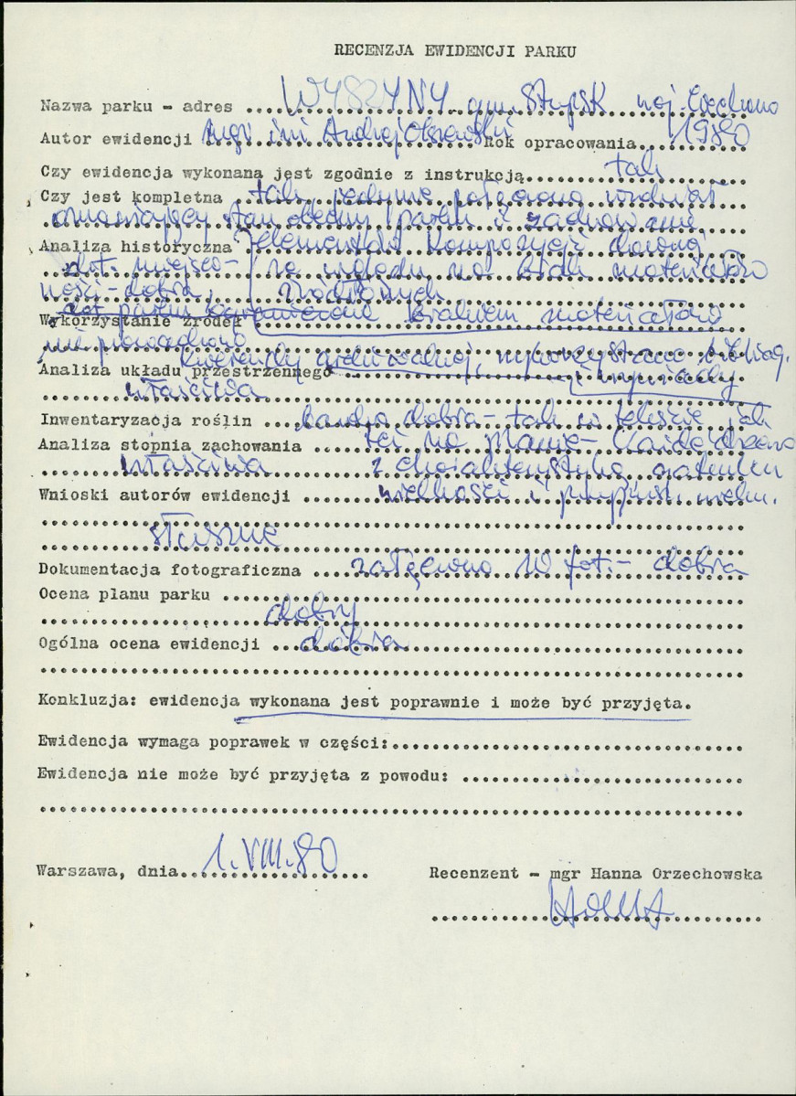Ewidencja parkowa, skan nr 6