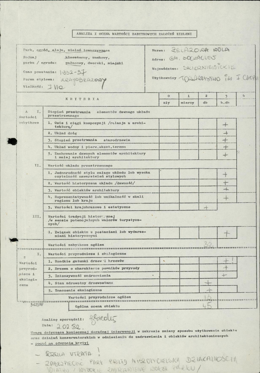 Ewidencja parkowa, skan nr 3