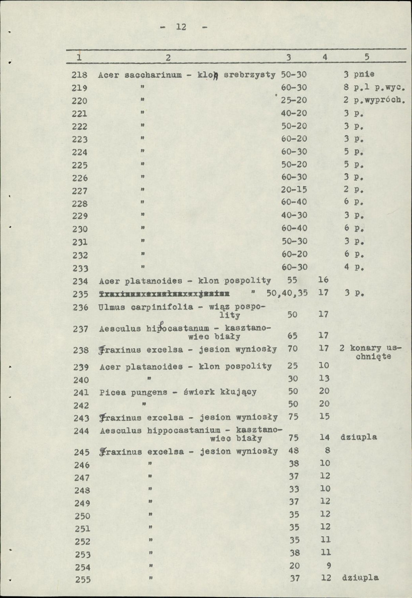Ewidencja parkowa, skan nr 16