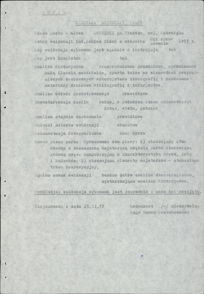Ewidencja parkowa, skan nr 5