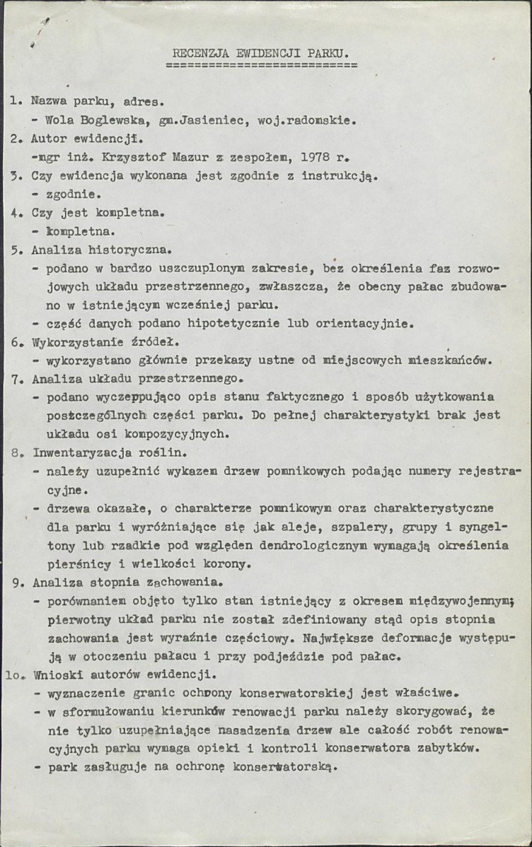 EP - Ewidencja parkowa, skan nr 5