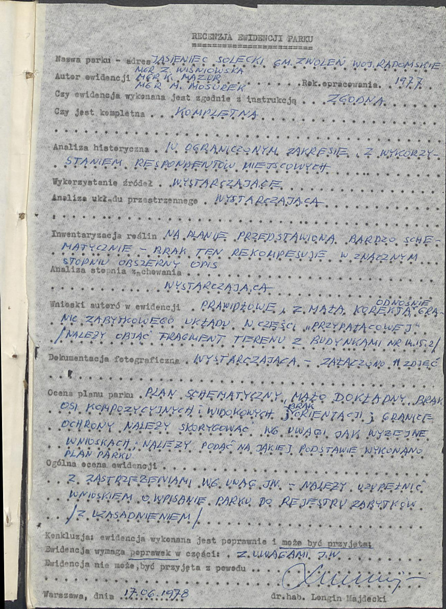Ewidencja parkowa, skan nr 4