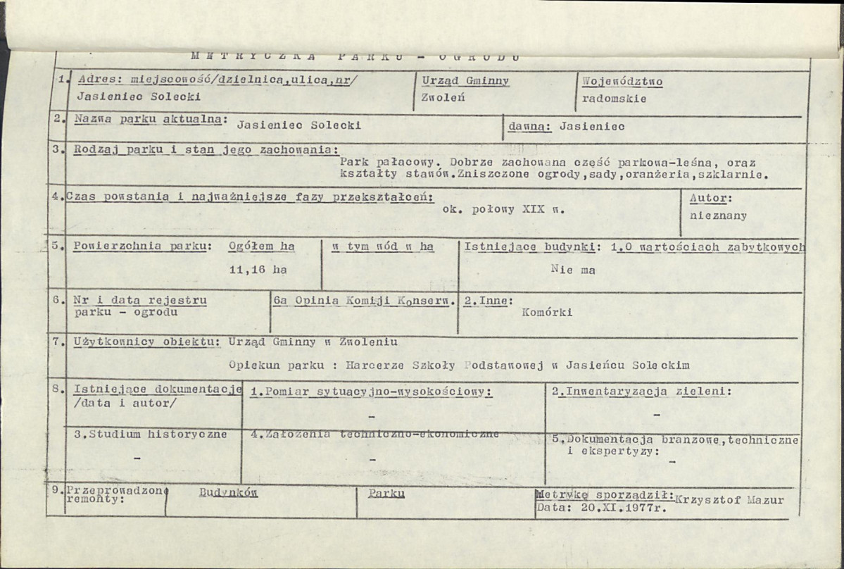 Ewidencja parkowa, skan nr 6