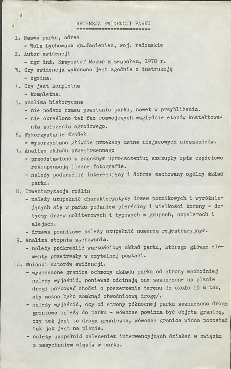 EP - Ewidencja parkowa, skan nr 5