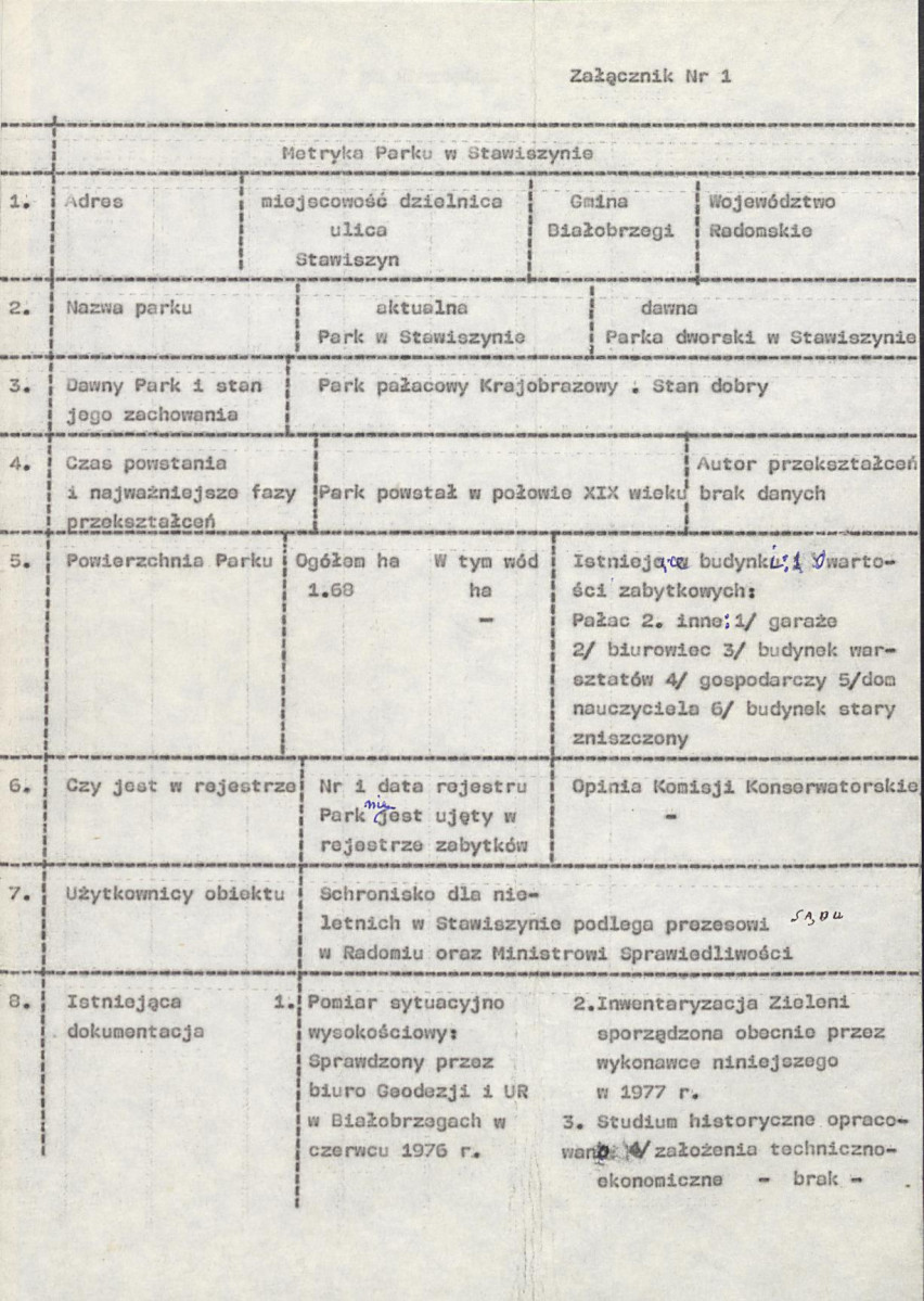 Ewidencja parkowa, skan nr 14