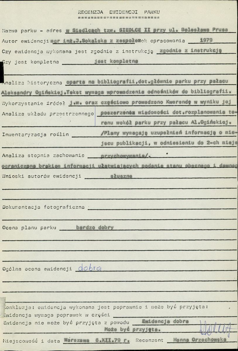 EP - Ewidencja parkowa, skan nr 7