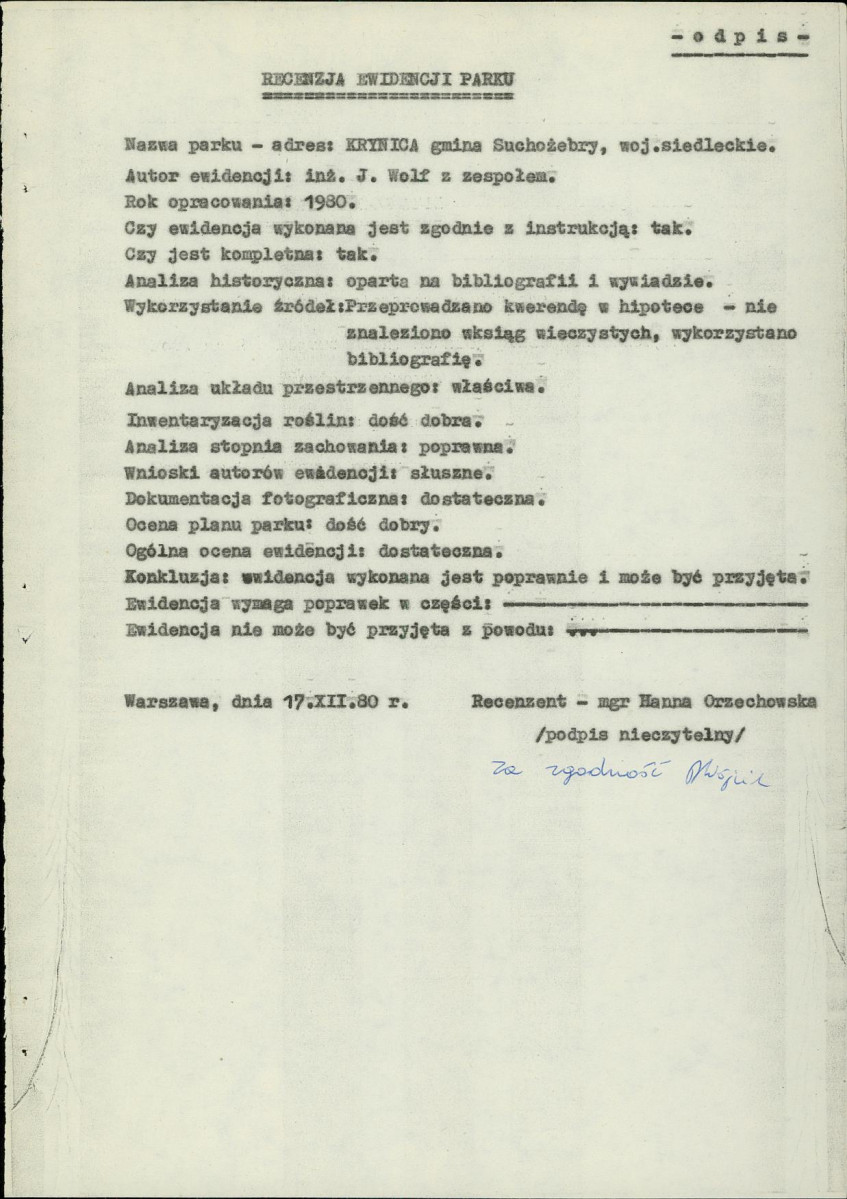 Ewidencja parkowa, skan nr 6