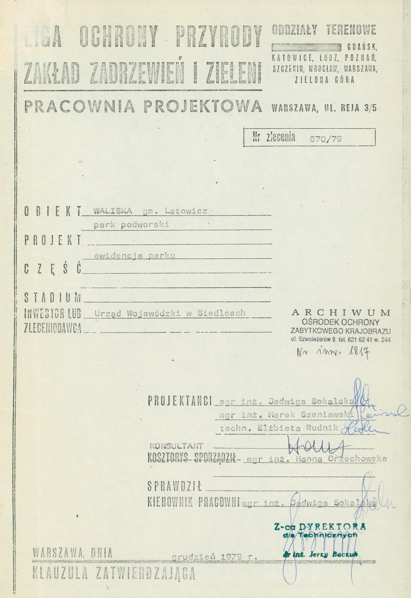 Ewidencja parkowa, skan nr 4