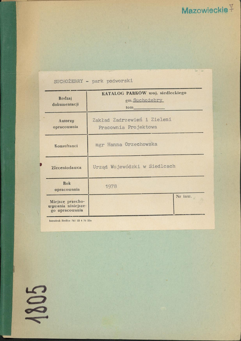 Ewidencja parkowa, skan nr 1