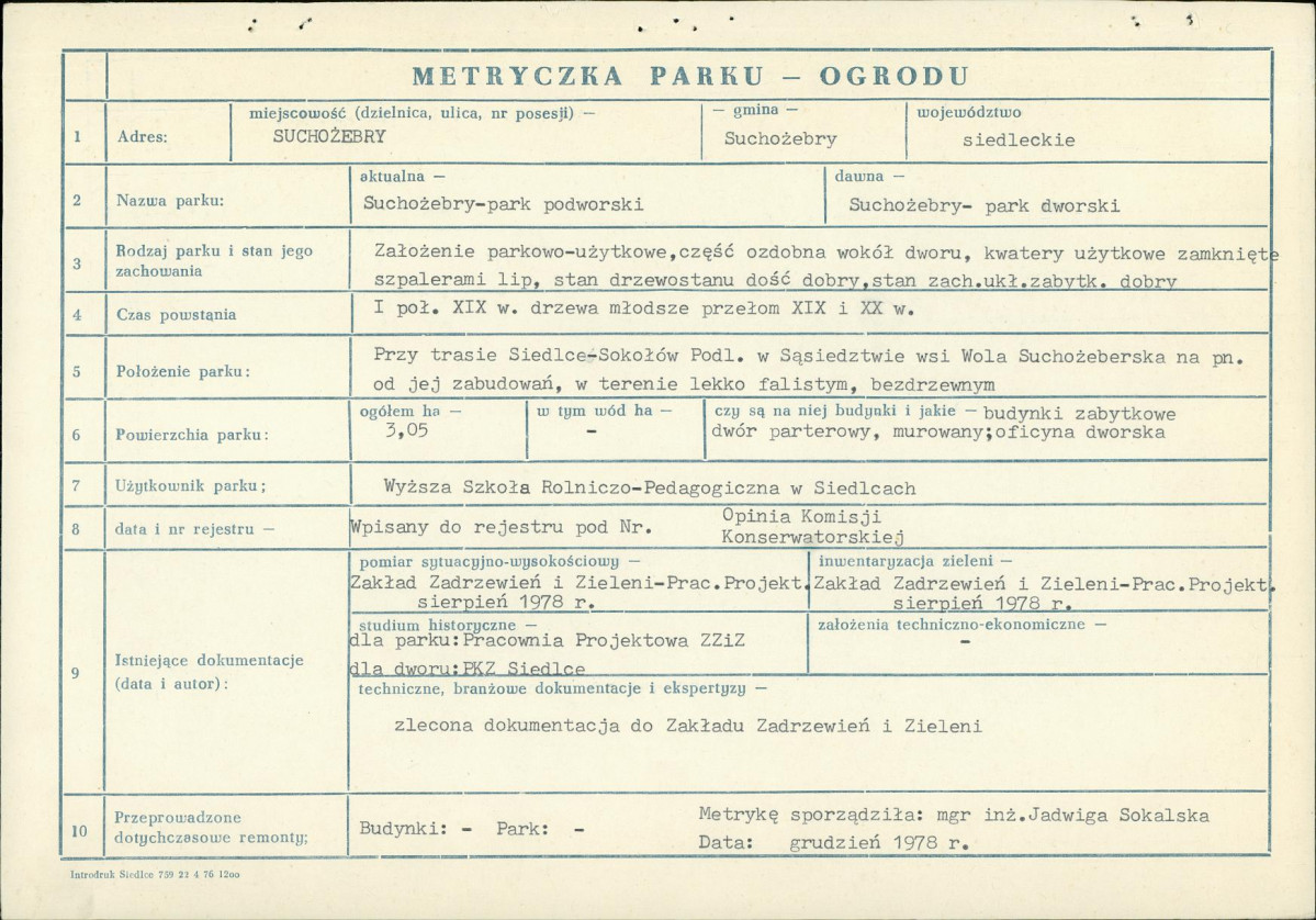 Ewidencja parkowa, skan nr 5