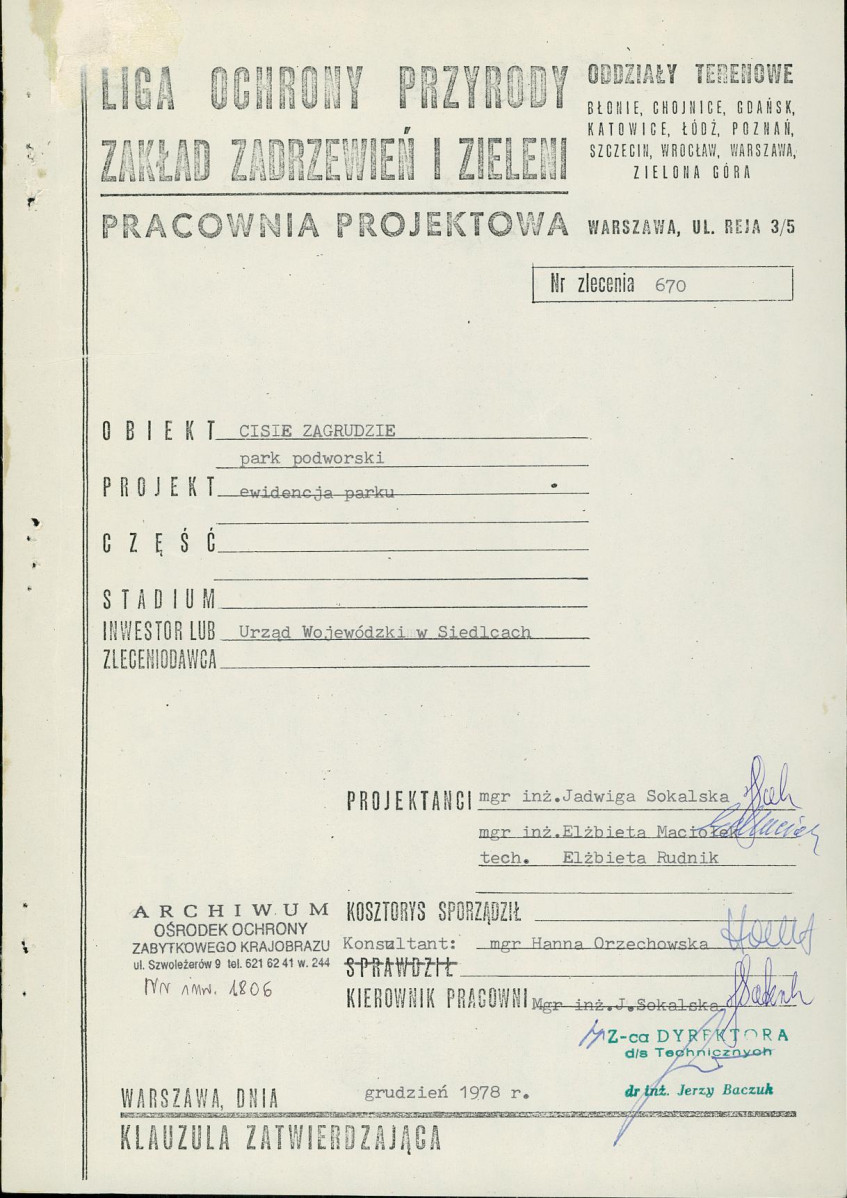 Ewidencja parkowa, skan nr 4