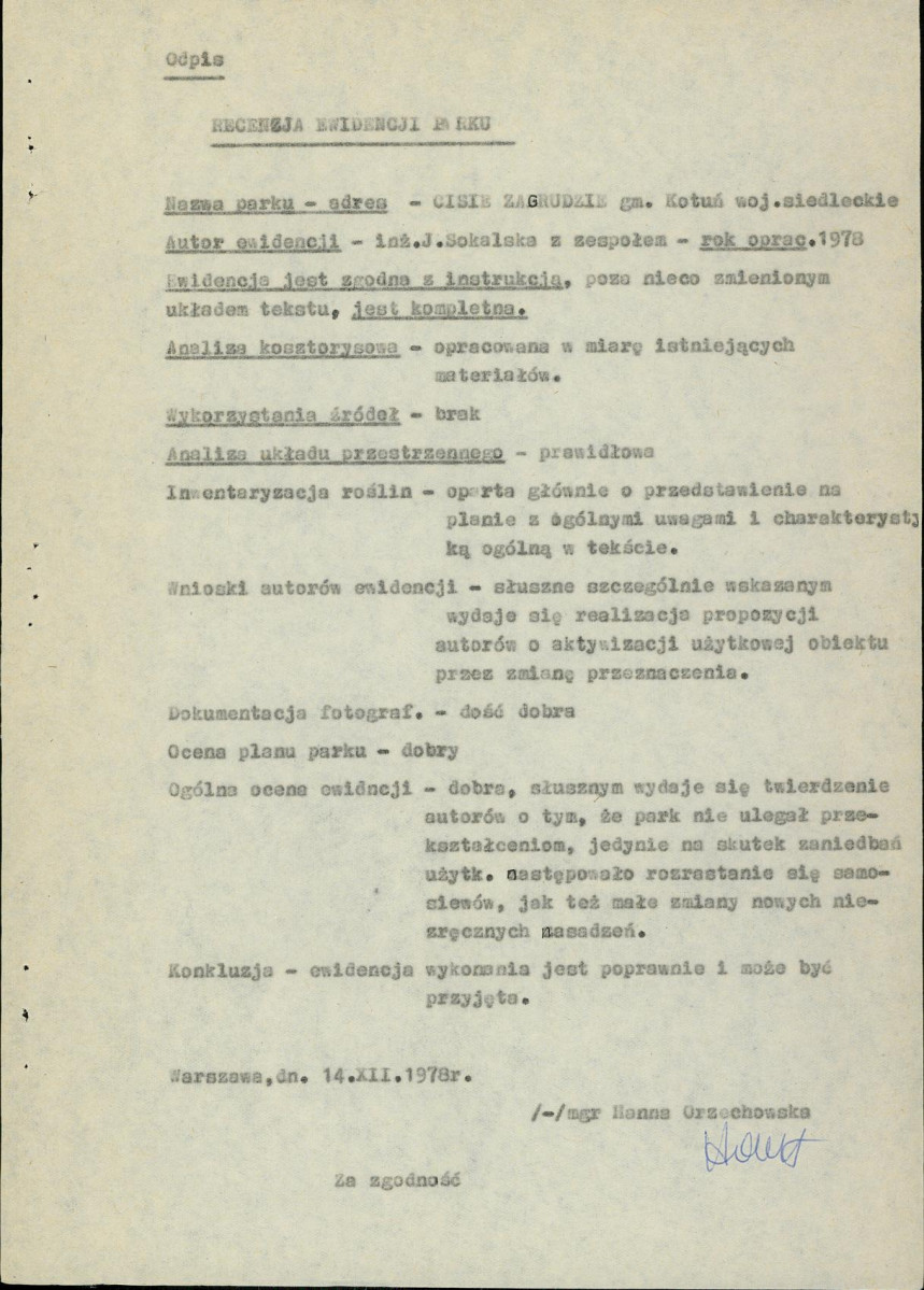 Ewidencja parkowa, skan nr 7