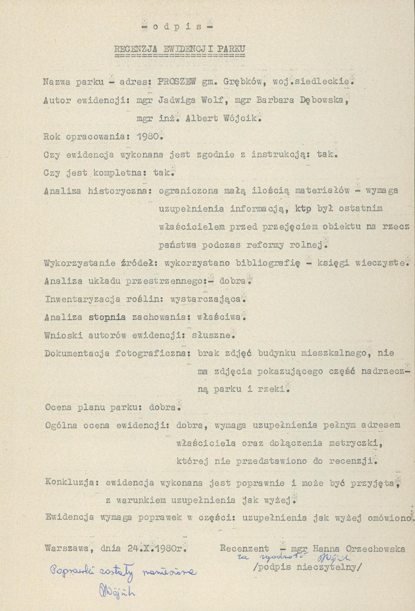 Ewidencja parkowa, skan nr 6