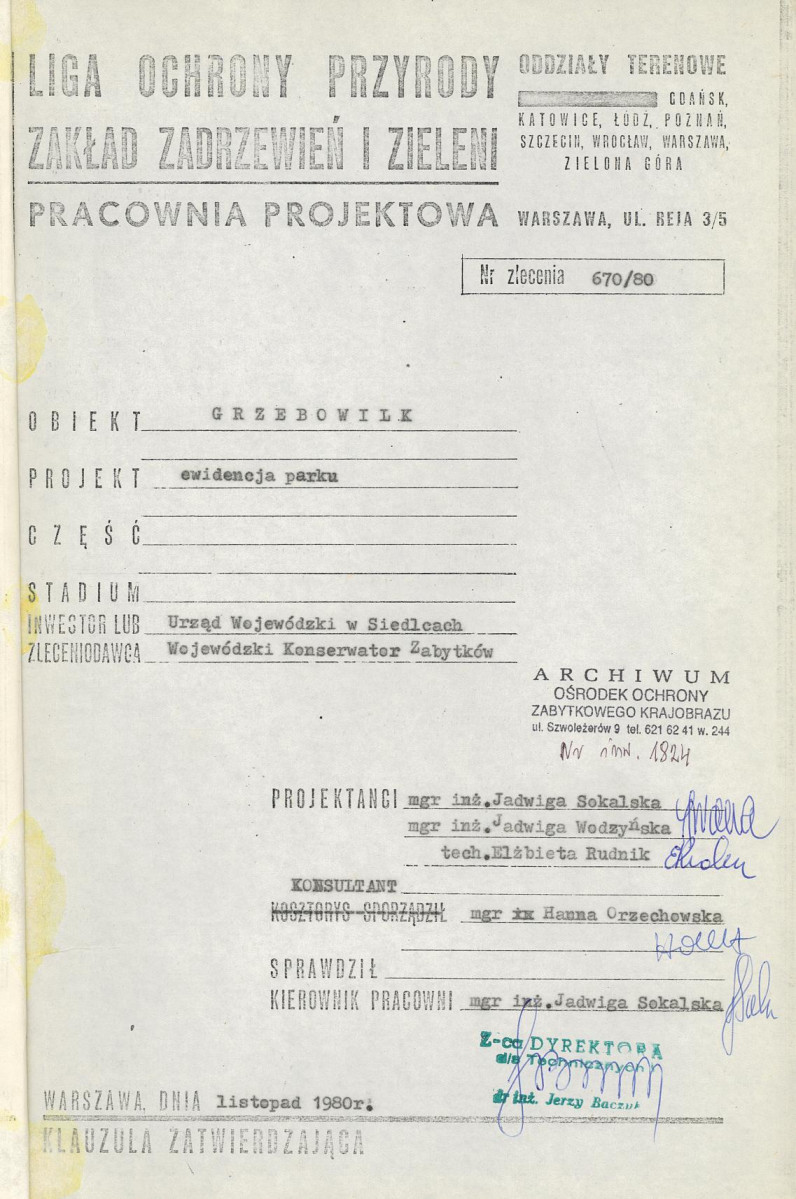 Ewidencja parkowa, skan nr 4